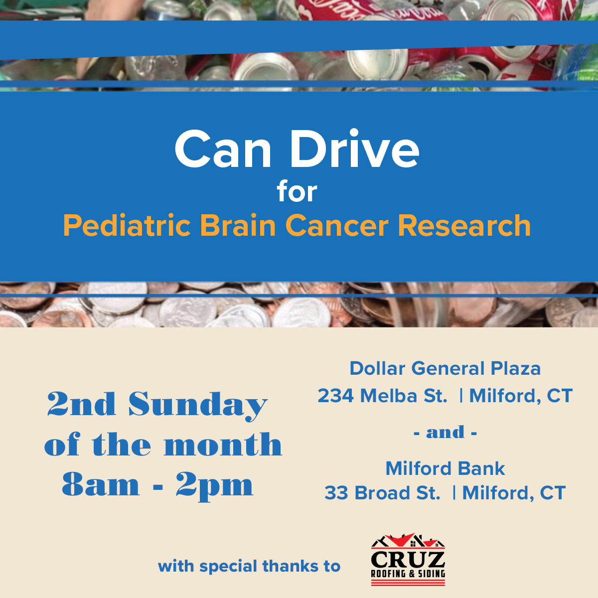 Can Drive for Pediatric Brain Cancer Research